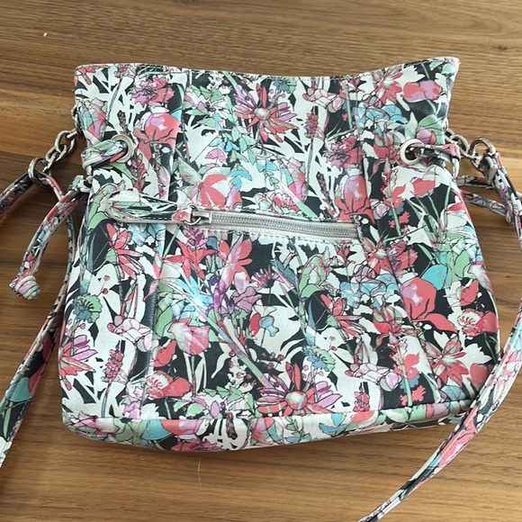 Nicole by Nicole Miller Shoulder Bag/Multicolor Flower Print gently - Picture 1 of 11